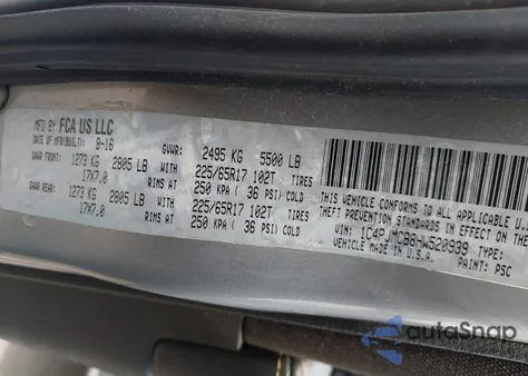 2017 Jeep Cherokee Latitude 4X4 from USA, damaged, VIN 1C4PJMCB8HW520939